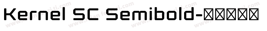 Kernel SC Semibold字体转换